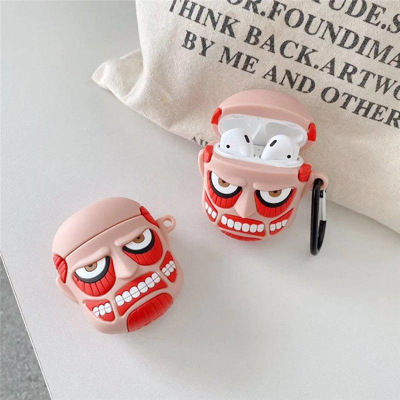 MAOKEI - Attack on Titan 3D Air Pod Cases - 1005003296619426-for airpods 1 2