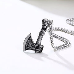 MAOKEI - Berserker Axe Necklace - 4001075262165-Stainless steel