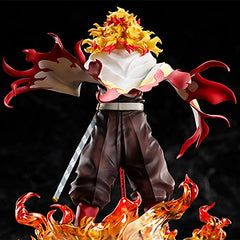 MAOKEI - Demon Slayer Kyojuro Rengoku Flame Pillar Fire Pose Figure Statue - B09GM18X5H