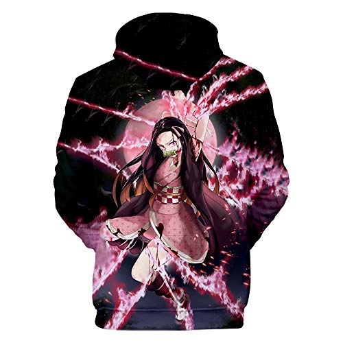 MAOKEI - Demon Slayer Nezuko Wire Blood Attack Hoodie - B093FNYDNW