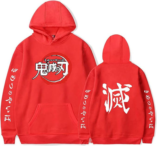 MAOKEI - Demon Slayer Official Anime Kanji Hoodie Style 1 - B08L91DP5H