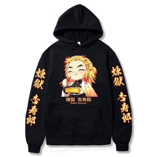 MAOKEI - Demon Slayer Rengoku Kyoujurou Chibi Version Hoodie - B0B2S754CY