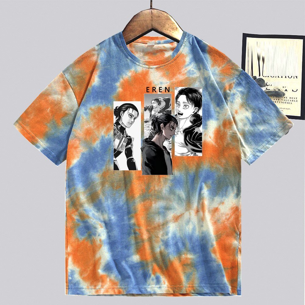 MAOKEI - Eren Fashion 3D T-shirt - 1005003187926679-Orange-XS