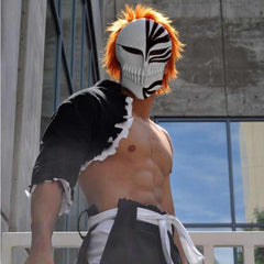 MAOKEI - Ichigo Kurosaki Cosplay Hollow Mask - 1005002985389689-Black