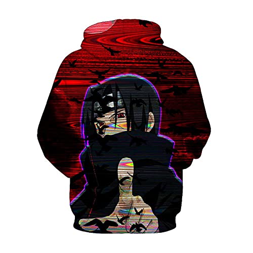 MAOKEI - Itachi Uchiha Fan Art Bug Hoodie - B0B7QZPMBH