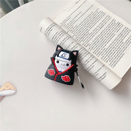 MAOKEI - Itachi Uchiwa Miaou Earphone Case - 1005003625223380-301121-A-For airpods 1