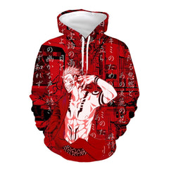 MAOKEI - Jujutsu Kaisem Ryomen Sukuna Mantra Style 2 Hoodie - B0CMT3R99V