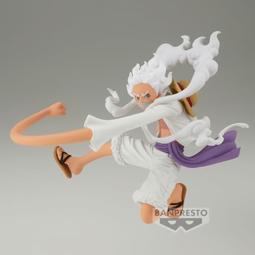 MAOKEI - One Piece Money D. Luffy Gear 5 Punch Style Figure - B0CDQGNWKB