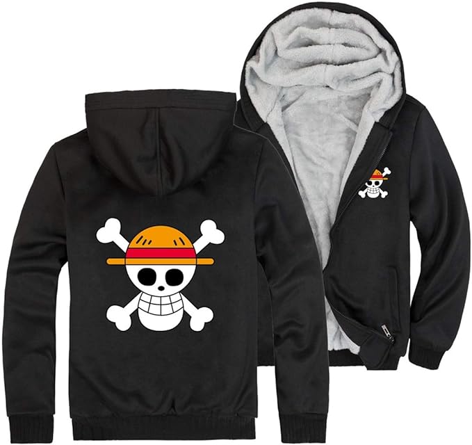 MAOKEI - One Piece Mugiwara Emblem Epic Winter Hoodie Style 5 - B07P2N5KPW