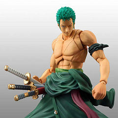 MAOKEI - One Piece Roronoa Zoro 3 Swords Style Multi Action Figure - B09MB29FQW