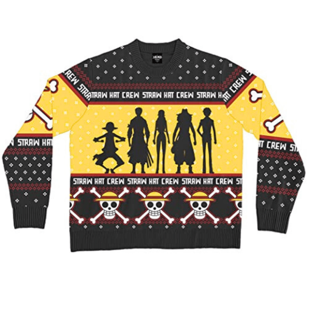 MAOKEI - StrawHats Emblematic Christmas Sweater - B0C66YJY38